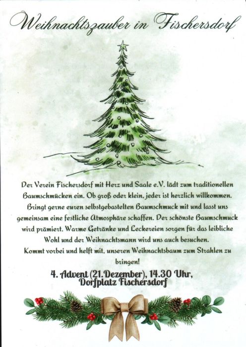 Flyer Weihnachtszauber 2024